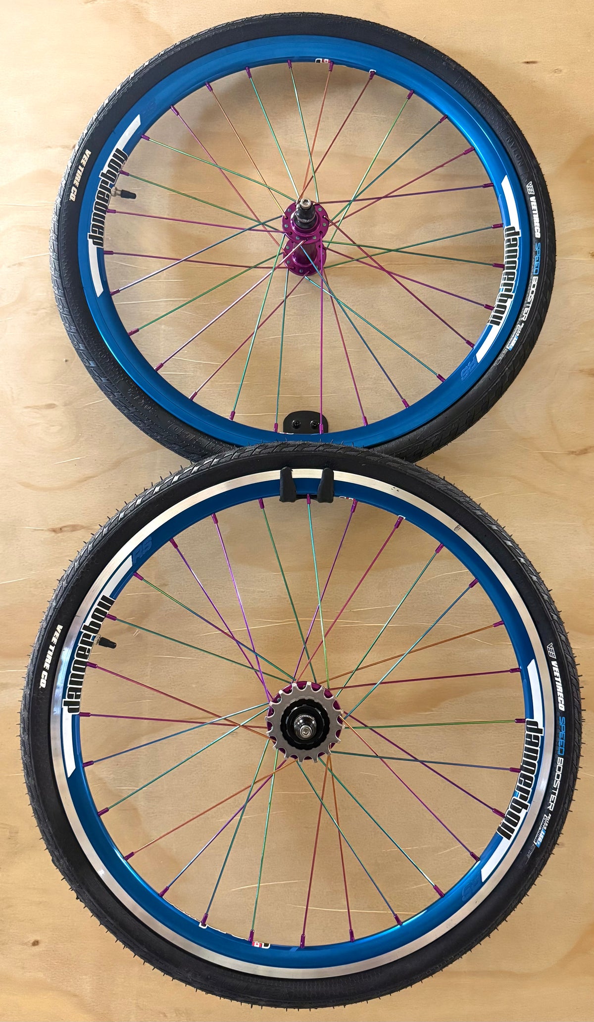 Dangerboy Expert Wheelset 28h Blue (With Tires)