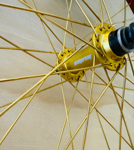 Dangerboy Alloy Pro Wheelset Red/Gold (disc compatible)