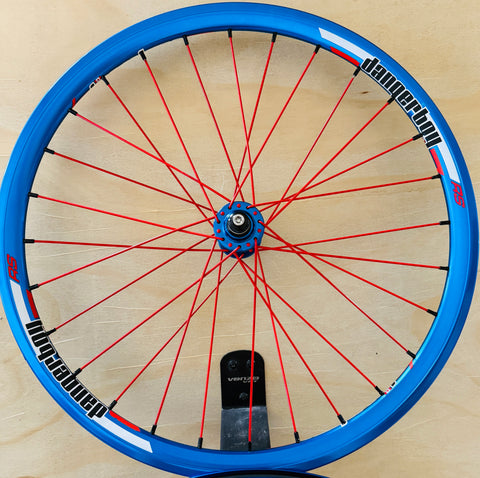 Dangerboy Alloy Expert Wheelset Blue/Red (disc compatible)