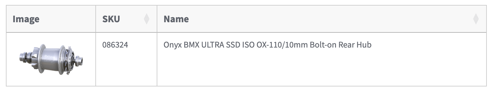 Axle, Rear – BMX Ultra SS ISO 110-10mm Bolt