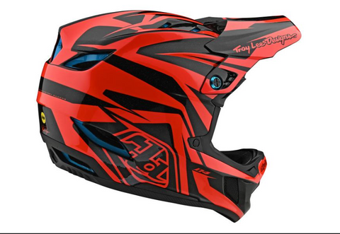 D4 Composite Helmet W/MIPS Slash Orange / Blue MD