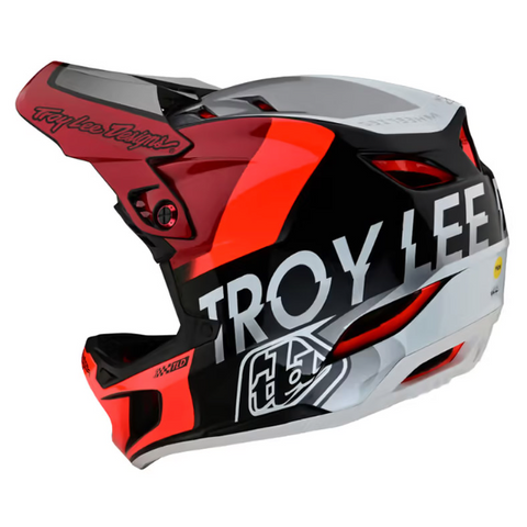 D4 Composite Helmet W/MIPS Qualifier Slate / Red 2XL