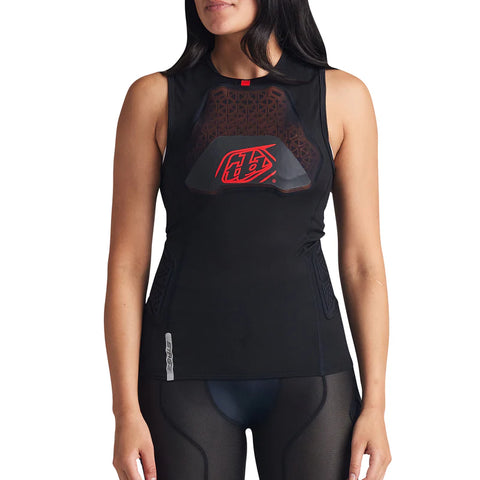 TROY LEE DESIGNS Stage Ghost D3O Vest Baselayer Solid Black