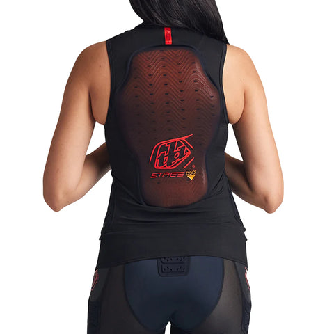 TROY LEE DESIGNS Stage Ghost D3O Vest Baselayer Solid Black