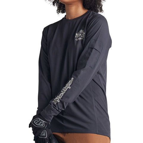 Troy Lee Youth Ride Tee Bolts Carbon
