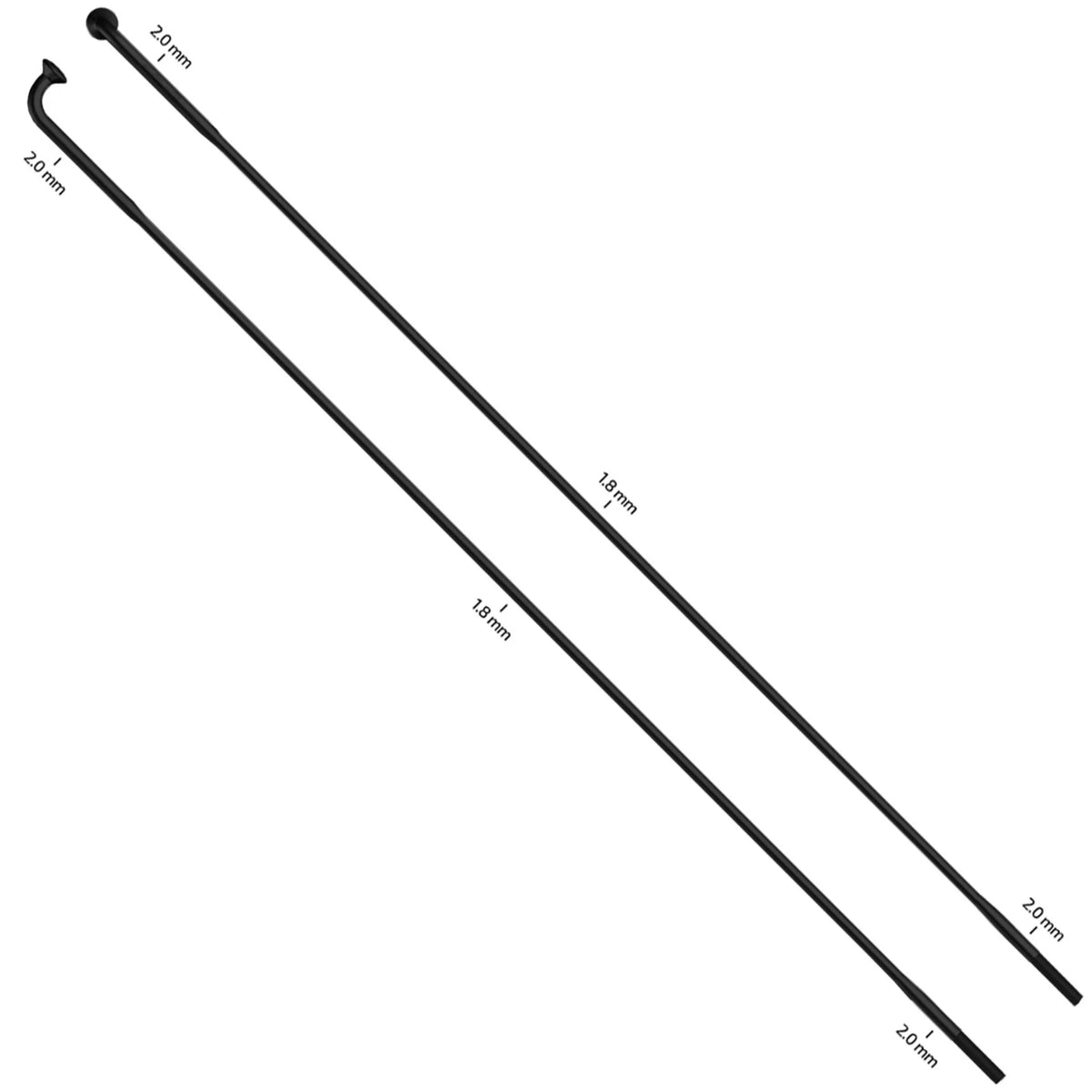 SAPIM Race J-Bend Double Butted 14g/15g cut to length