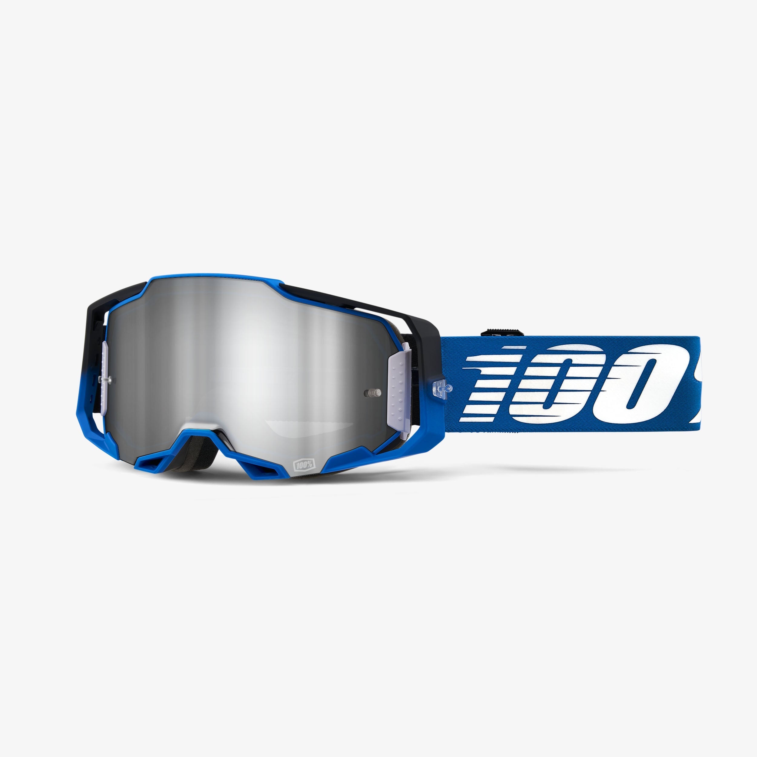 100% Armega Goggles Rockchuck, Silver Flash Mirror Lens