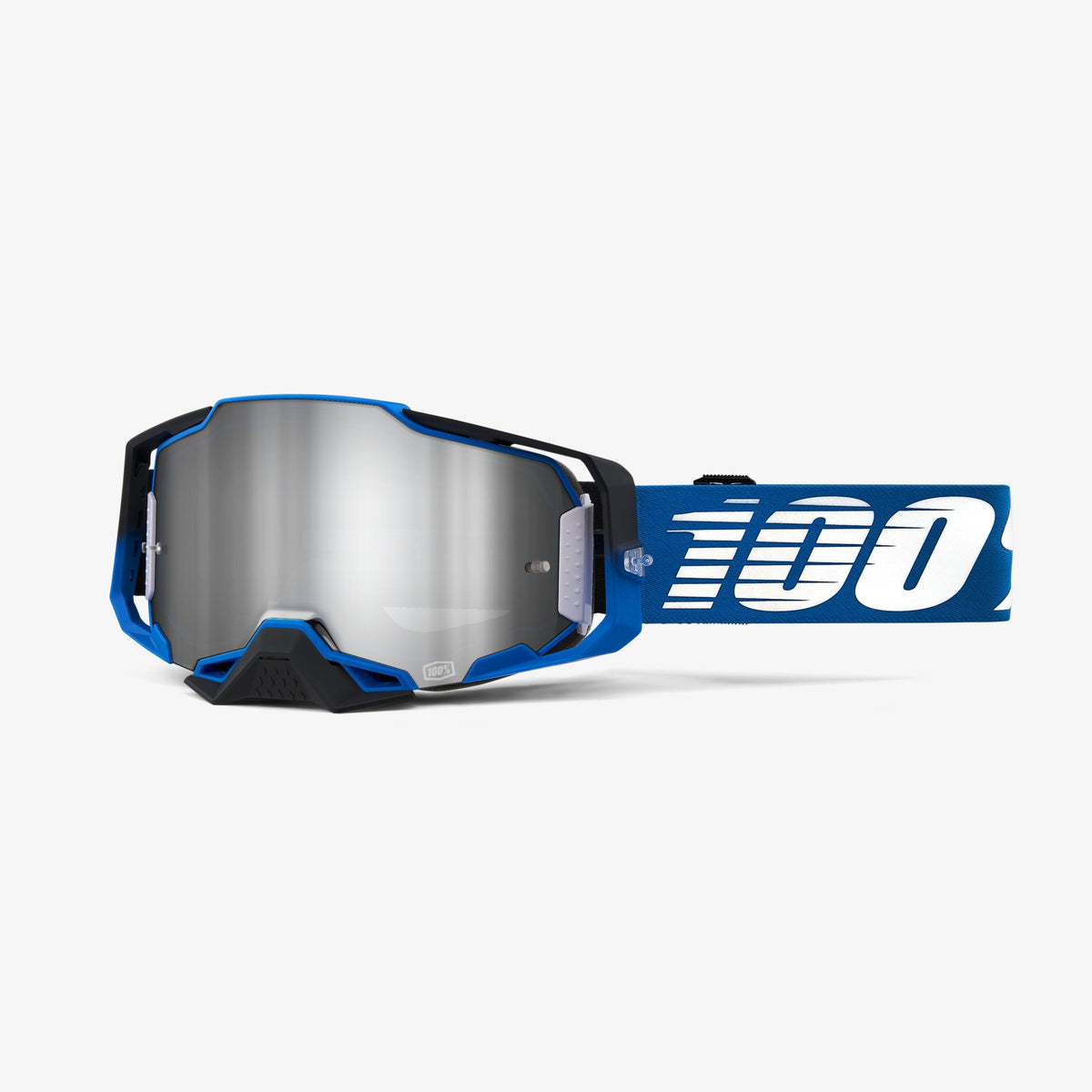 100% Armega Goggles Rockchuck, Silver Flash Mirror Lens