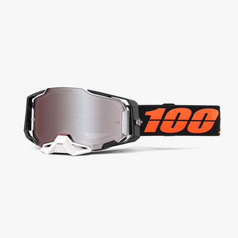 100% Armega Goggles Blacktail, HiPER Silver Mirror Lens