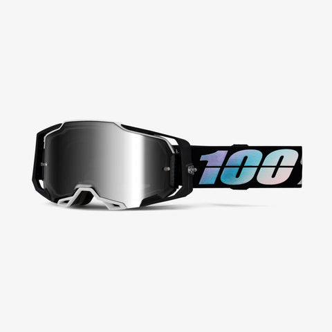 100% Armega Goggles Krisp, Silver Mirror Lens