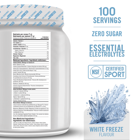 HYDRATION MIX / White Freeze - 100 Servings