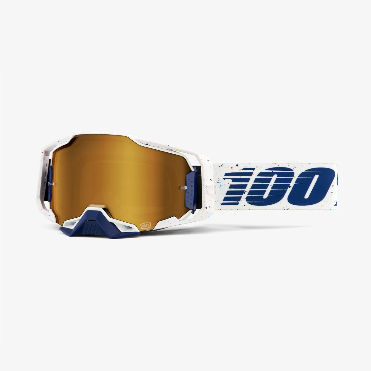 100% Armega Goggles Solis, True Gold Mirror Lens