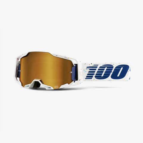 100% Armega Goggles Solis, True Gold Mirror Lens